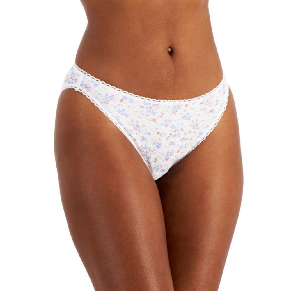 Charter Club 2-Piece Everyday Floral Cotton Bikini Underwear Set,Size XL